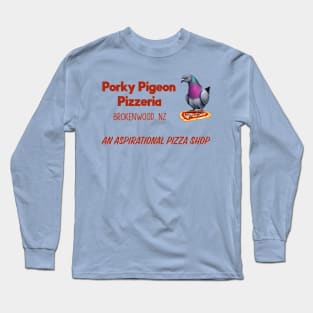 Porky Pigeon Pizza Long Sleeve T-Shirt